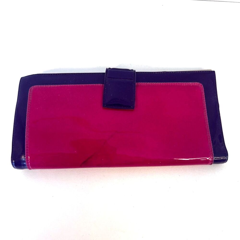 RosenFeld Wallet Glossy Bi Fold VTG Retro Y2K Bold Colorful Eclectic 80s